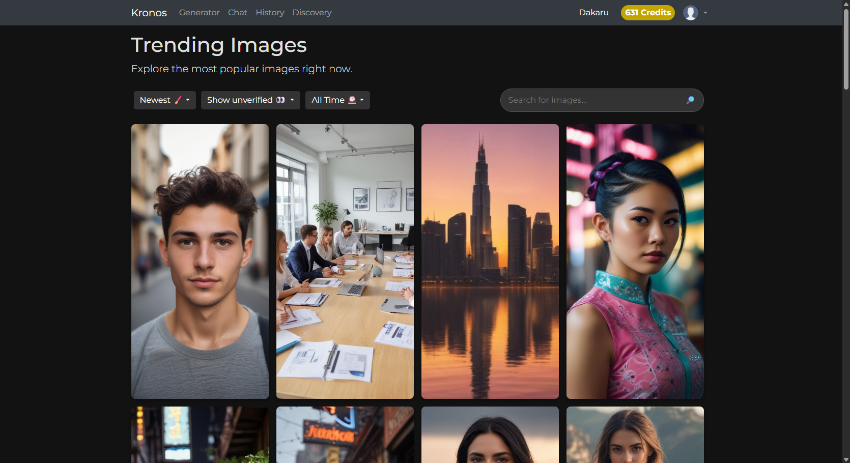 Screenshot of Kronos AI — FullStack Developer